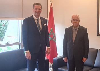 Visite de courtoisie à l'IRES de S.E.M. Miklos TROMLER, Ambassadeur de la République de Hongrie à Rabat 